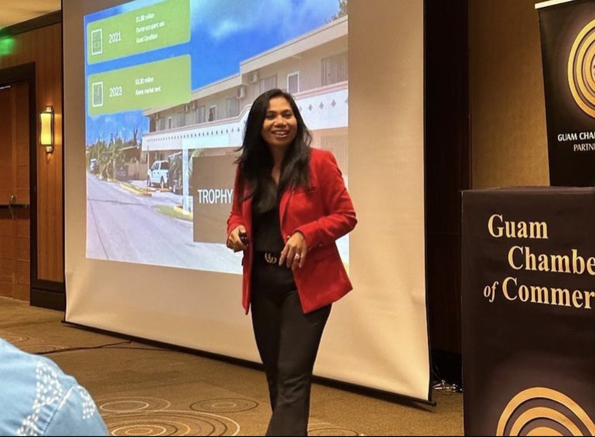 GUChamber's tweet image. We would like to extend our warmest si yu’os ma’åse to Ms. Siska Hutapea, President of Cornerstone Valuation, our featured speaker. She provided provocative  insights and information about our real estate industry. 

#GuamChamber #PartnersInProgress