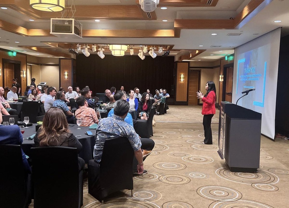 GUChamber's tweet image. We would like to extend our warmest si yu’os ma’åse to Ms. Siska Hutapea, President of Cornerstone Valuation, our featured speaker. She provided provocative  insights and information about our real estate industry. 

#GuamChamber #PartnersInProgress
