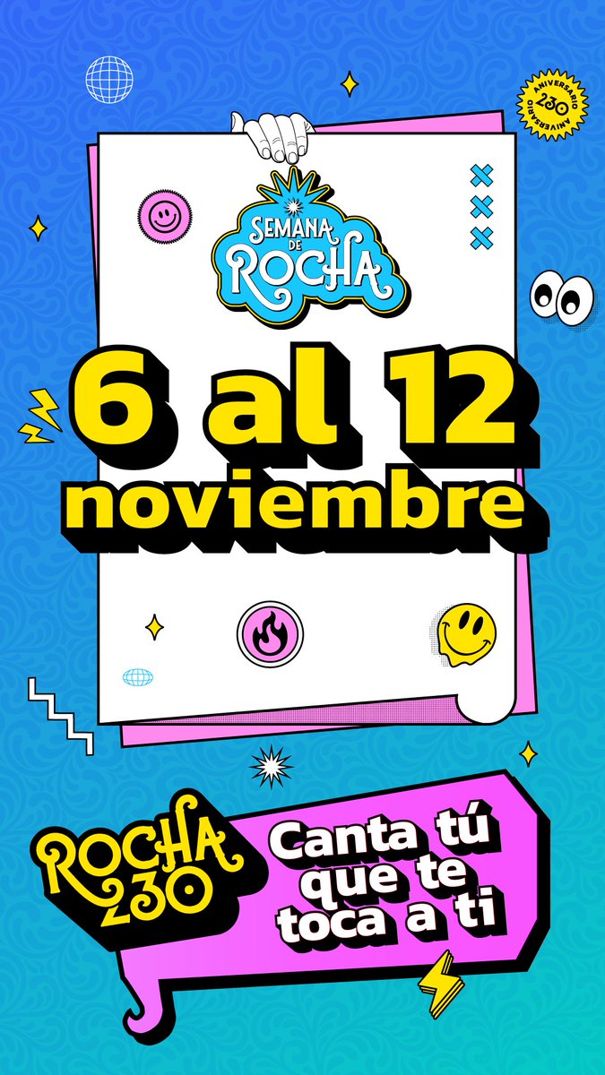 todoaqui4's tweet image. Los Festejos de la Semana de Rocha tiene fecha definida: del 6 al 12 de noviembre un sinfín de artistas desfilarán por el ya clásico escenario de la Semana de Rocha.
facebook.com/photo/?fbid=81…
#SaveTheData