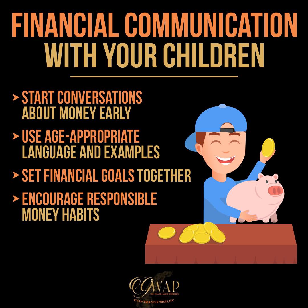 By empowering them with the knowledge and skills to navigate the complexities of money, you're equipping them to make informed decisions and achieve their financial goals.💡👨‍👩‍👧‍👦💸
#ParentingTips #EmpowerYourChildren #TeachKidsAboutMoney #GWAPFinancialEnterprisesInc.