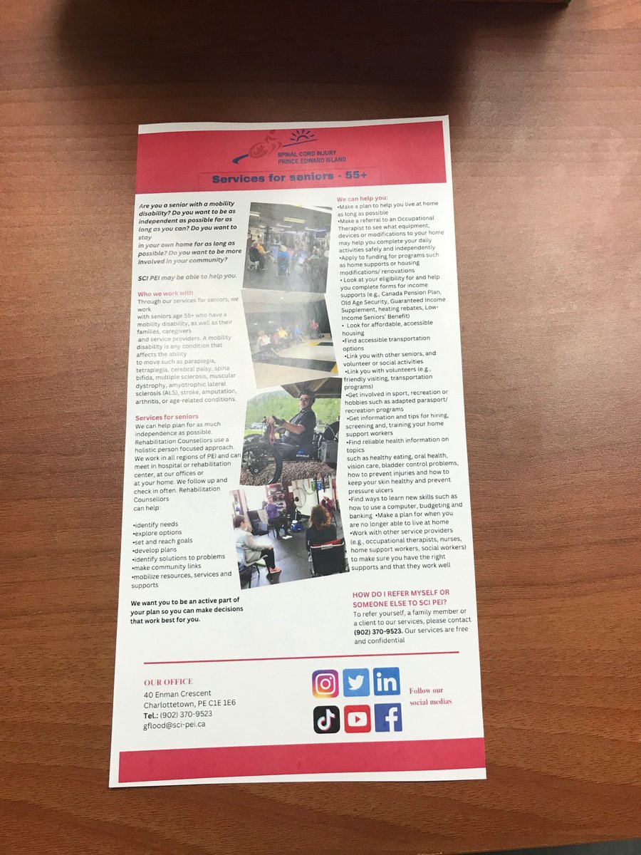 <a href="/markmclanepei/">Mark McLane</a> <a href="/ZackBellPEI/">Zack Bell</a> - SCI PEI has a new staff to assist Seniors with Mobility Disability! please share