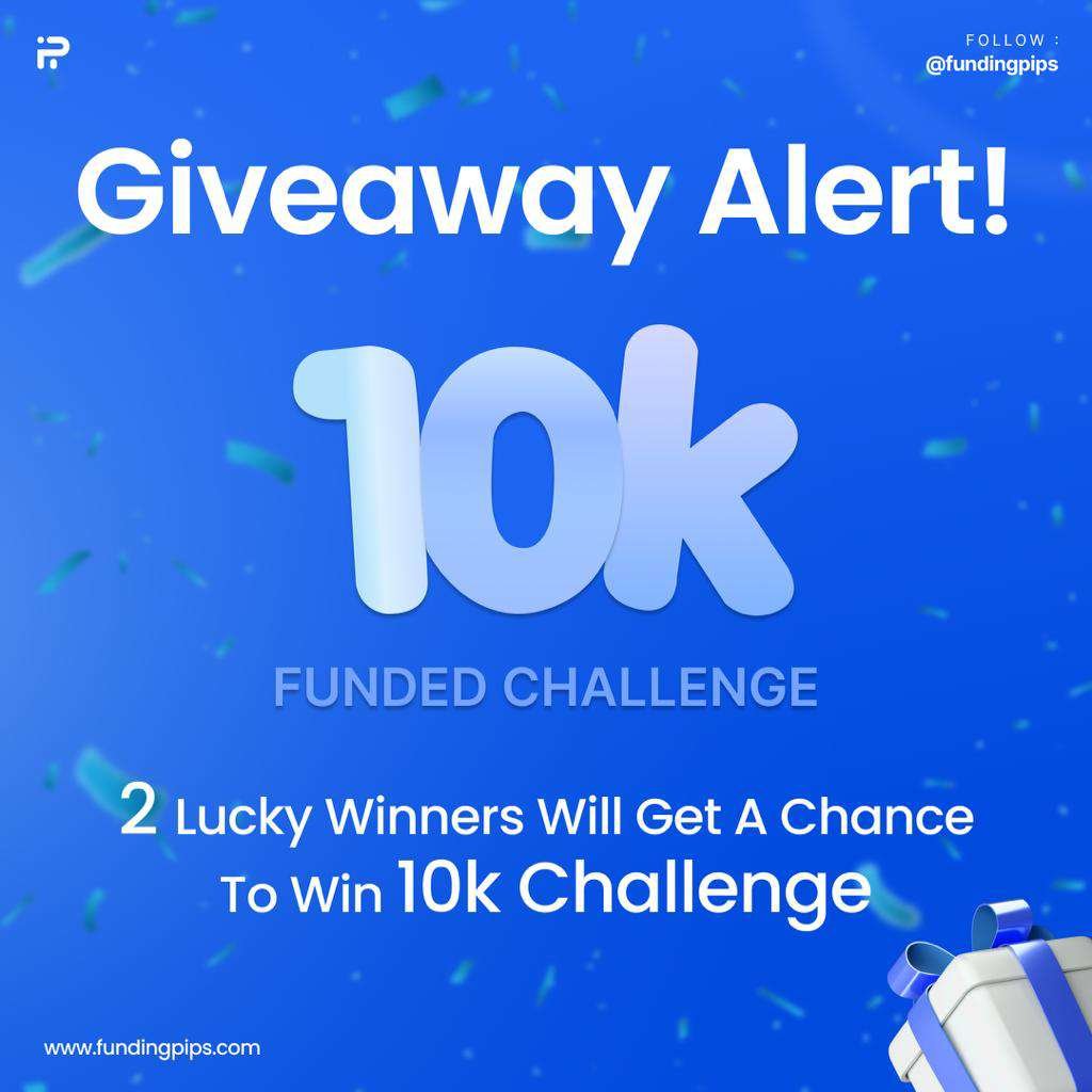 _rhtrader's tweet photo. 🚨Funded Challenge Giveaway🚨

All you have to do is : 

1. Follow @fundingpips @Khldfx @cryptoH_btc 
2. Like and retweet this post   
3. Vote Fundingpips on the quote tweet below

Post your screenshot in the comments.

Winner's announced in 24 hours! All the best! https://t.co/pRRcMX3I5n