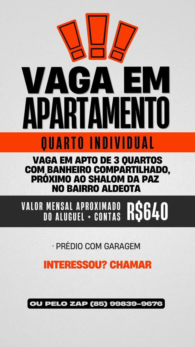 mesquitalo_'s tweet photo. Aluga-se quarto em casa compatilhada na Aldeota, interessados chamar no privado
#aldeota #casa #alugar https://t.co/5BxlguNOvK