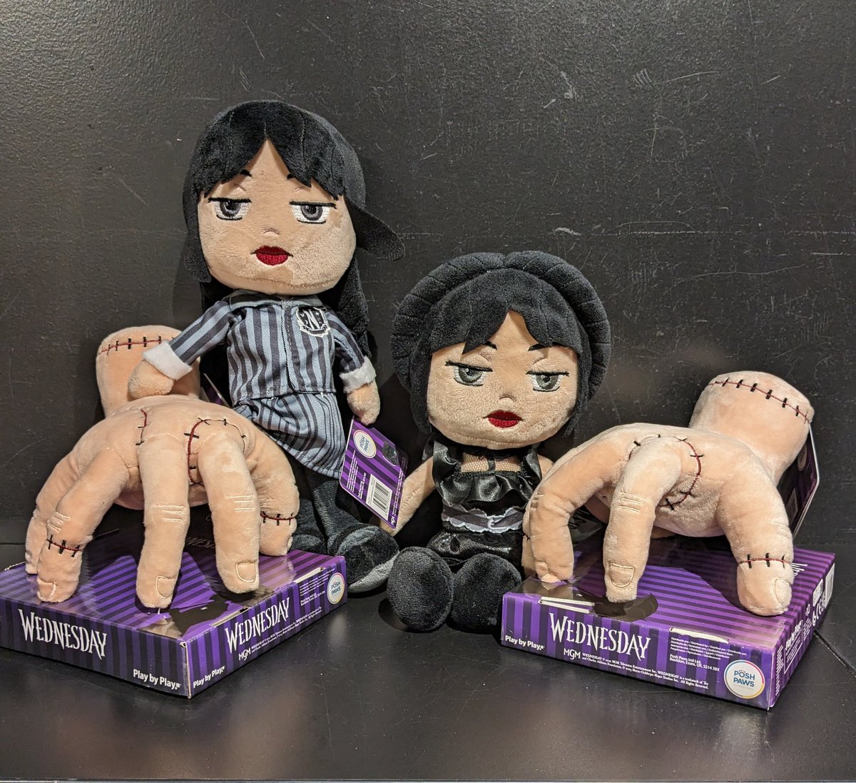 hmv_Coventry's tweet photo. Brand new #plushies for you today 🤩 We have #Wednesday in 2 new outfits and #thing ready for #Halloween ⚰️🎃
#wednesdayaddams #thingaddams #fyp #merch #popculture #hmvlovespopculture #addamsfamily #wednesdaynetflix https://t.co/ApjvoShaMU