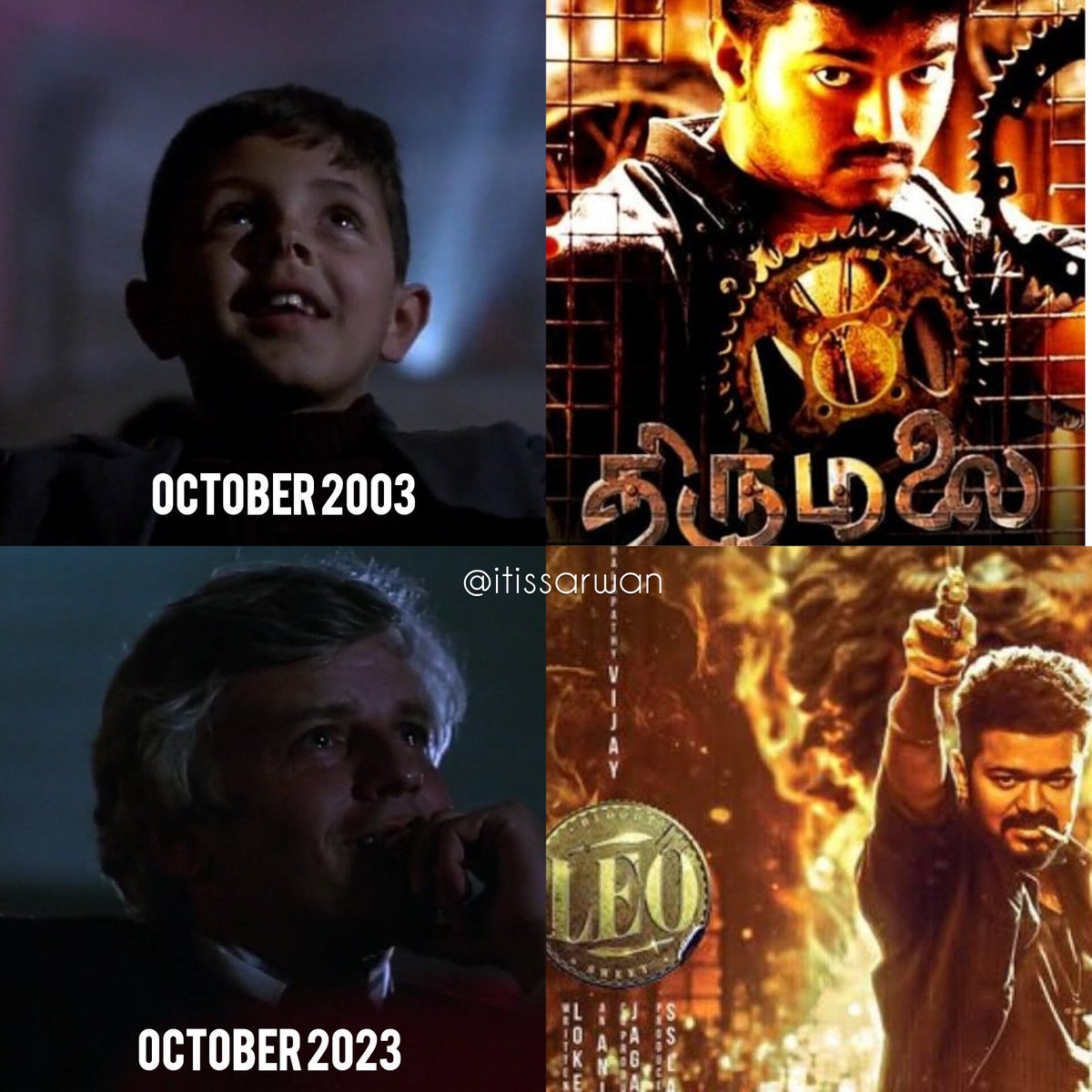 #20YearsOfThirumalai 😎🔥 Being a fan of #ThalapathyVijay is actually a thing in our neighbourhood & never seen a person who says I hate Vijay in our town back then. If I had to remember something from the past any incident i juz gotta think about his films. His movies are my…