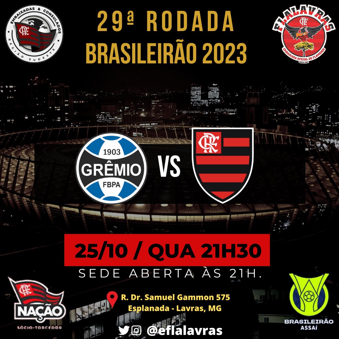 eflalavras's tweet photo. BOM DIA, NAÇÃO!!

HOJE TEM MENGÃO!!

VEM PRA FLALAVRAS!

#crf #flamengo #lavrasmg #vamosflamengo #GRExFLA

♥️🖤 https://t.co/DZm8RulDwa