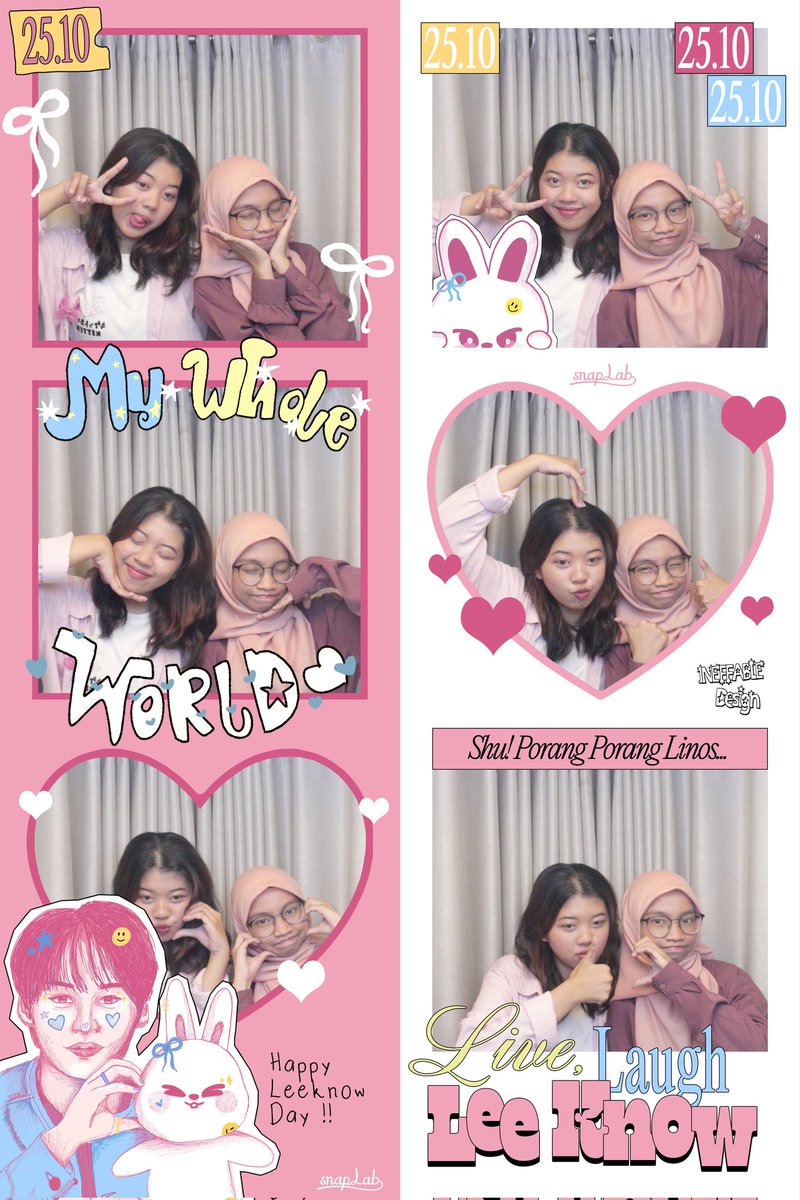 softeuhyunjin's tweet photo. yuhuuuu~~ mari berburu frame pada ultah leeknow bersama @leebittul. framenya lucu banget dan sekali lagi hbd kak inoπ₯³
#Loveinoctober #HappyBangchanLeeknowday #ShuPorangPorangStays @nachimbanstudio @ineffabled_id https://t.co/pfrahVXfc8