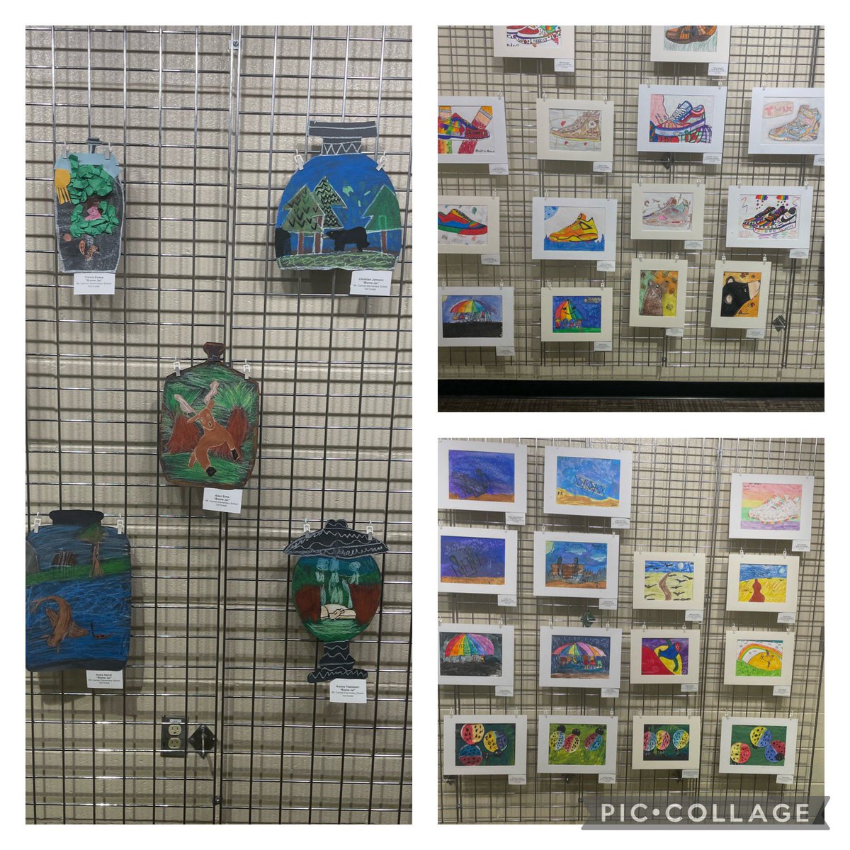 Mustang Art on display in our Hampton Cluster Art Show at the McDonough Performing Arts Center through November 3. #MustangsRock #YouBelongInHenry #WinningForKids @allisonfoles @iammrsbolds @MtCarmelES_HCS @HenryCountyBOE