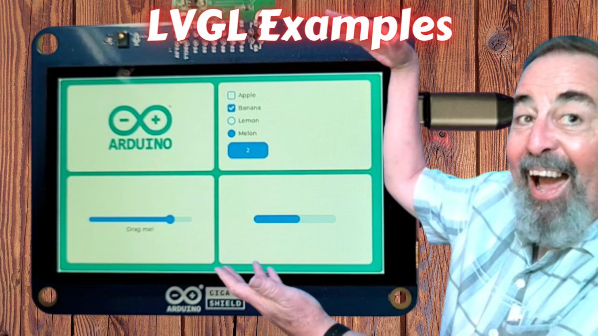 ShotokuTech's tweet photo. Arduino GIGA Display Shield LVGL Examples. LVGL is a great library for those programmers that want to build complex user interfaces on OLED displays for Arduino. Let's take a look. https://t.co/X7CXKTx1tB
@Arduino #GIGA #DisplayShield #LVGL https://t.co/wtTMO0eti6