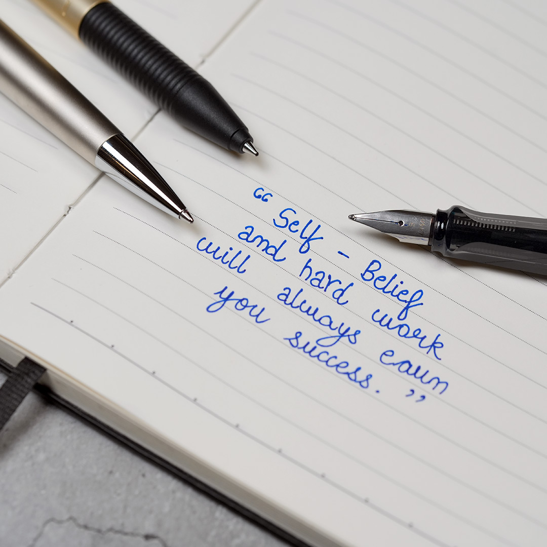 Lamy_India's tweet photo. Pen in hand, hard work as your ink, and self-belief as your parchment—this is the script of success you write for yourself. No dream is unreal when you put on real efforts. 🖋️✨

#lamy #lamyindia #premiumpens #creativityunleashed #inkthespark #creativityWriting https://t.co/ML3Qf0o7F7