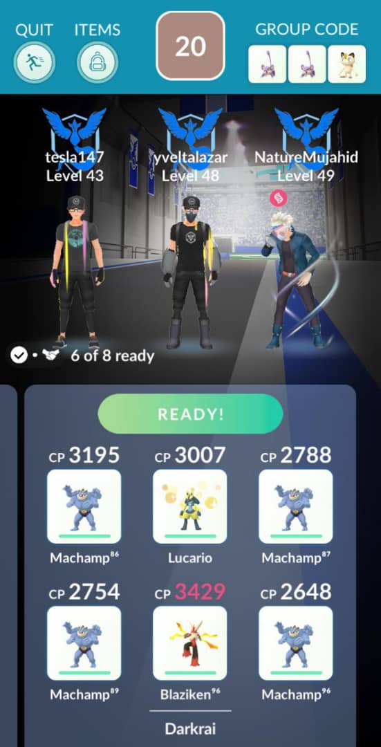 Dachril_L's tweet photo. Thanks to everyone who joining in remotely with me when I host 6 dinner raid this evening.
Almost complete the Master ball quest and managed to caught all 6 Darkrai.
#PokemonGO
#pokemongosabah
#pokemongoMalaysia
#DinnerRaid
#Darkrai https://t.co/CGNimgnuCn