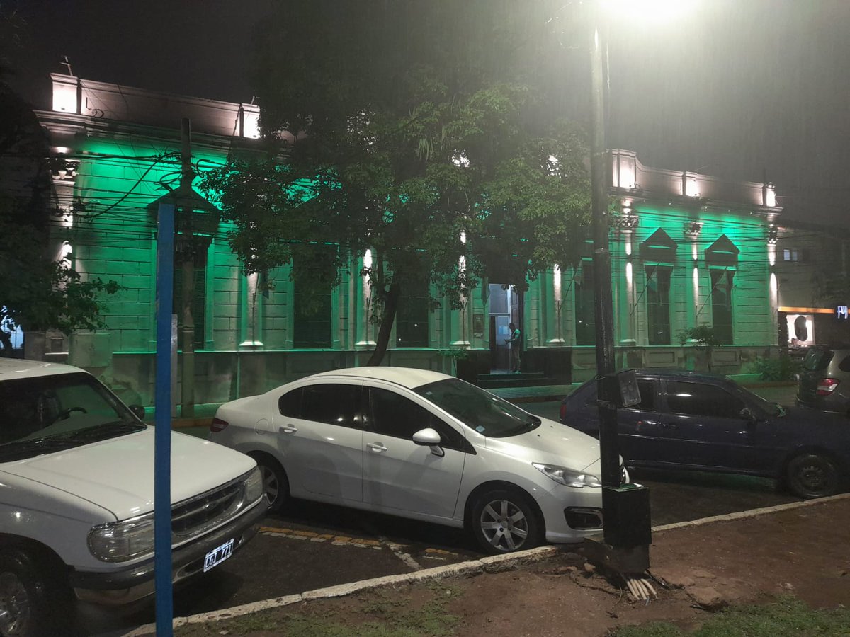 architorres's tweet photo. La Legislatura de La Rioja fue iluminada de verde este martes por la noche por el Día Internacional y Nacional de la Neuromielitis Óptica, sumándose a la inciativa de la víspera que se pudo apreciar en la Casa de Gobierno. 
#nmo #devic #salud #ddhh #justicia https://t.co/daGvrw3NZx