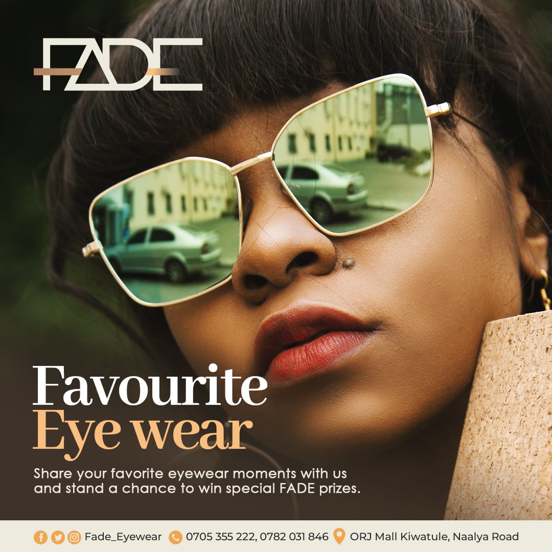 Kamali_21's tweet photo. Let @Fade_Kla #FashionYourVision during this period and towards the festive season with eye-catching glasses and specs as you turn up in style.

Don't miss the #FADEGrandOpening that’s coming up soon in Ntinda. 👓 https://t.co/ewpF82OTvp