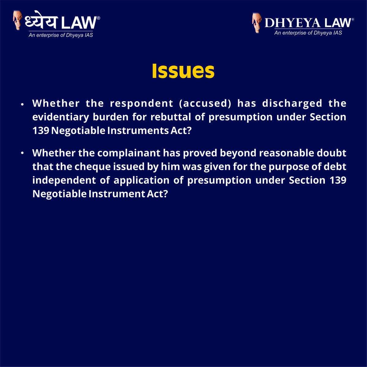DhyeyaLaw1's tweet image. Reiterating the principles relating to the presumption under Section 139 of the Negotiable Instruments Act 1881, the Supreme Court...

#highcourts #flaw #fundamentals #reversed #supreme #NEGOTIABLE #act #principles #reiterating #presumption #section #law #lawyer
