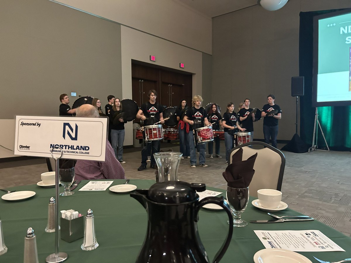 Breakfast with drum lines this morning!