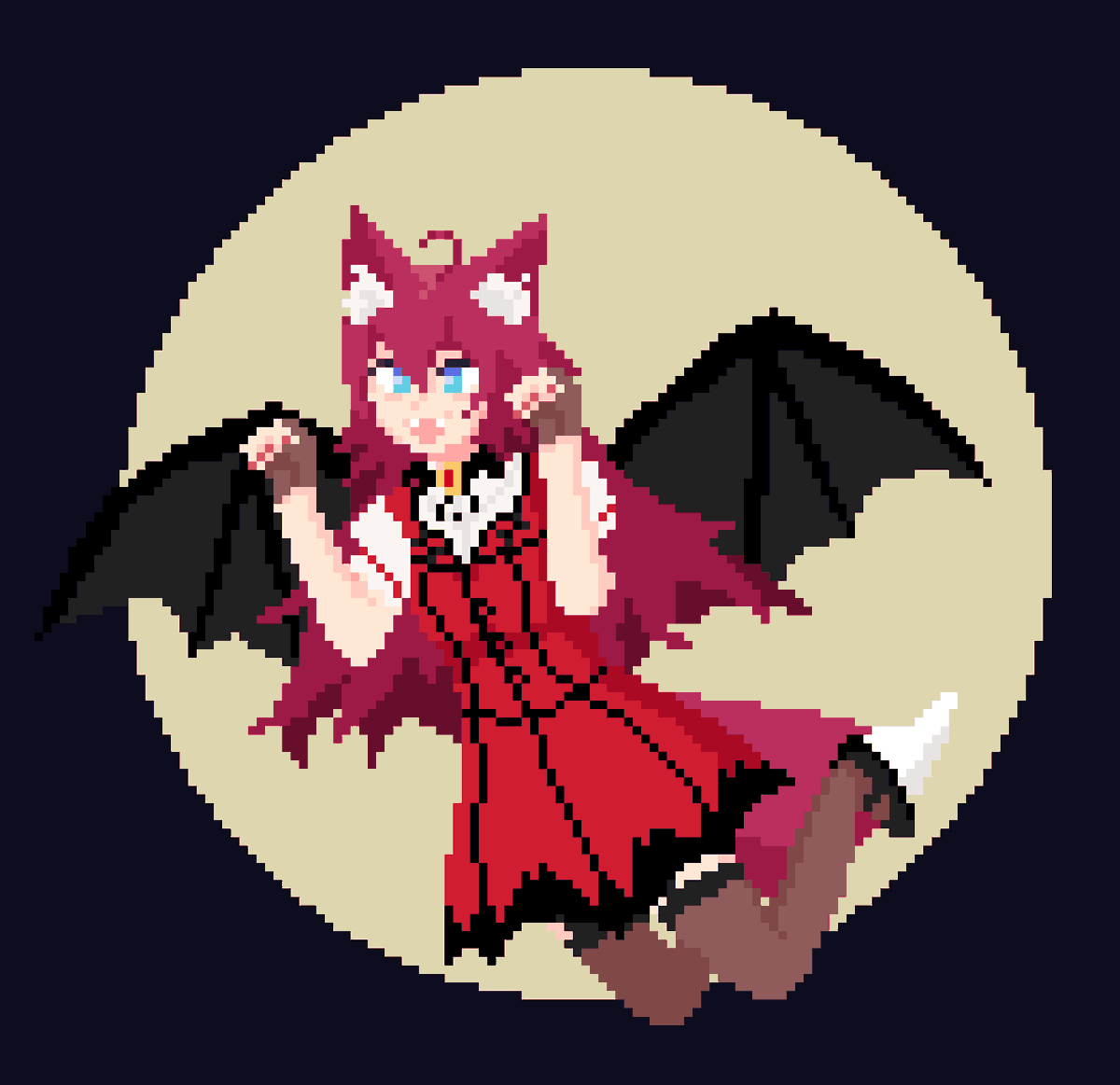 StarbornKitsune's tweet photo. A Friend made some art of me for the Halloween~ 
Its absolutely adorable! Thanks @Chewcat0 ~ https://t.co/Zke95ywEhK
