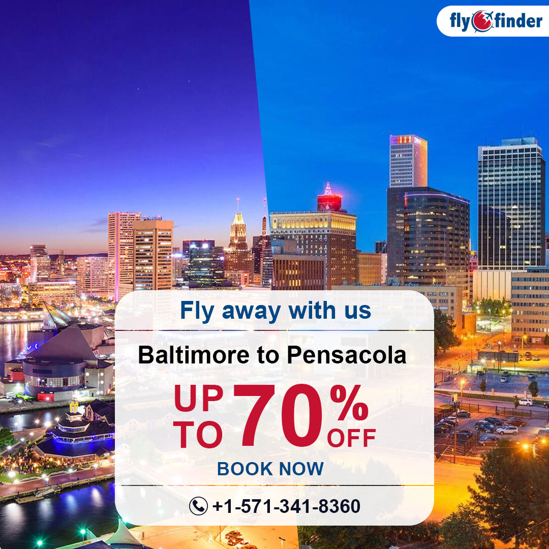 Coastal getaway up to 70% off! Fly from Baltimore to Pensacola with jaw-dropping discounts✈️
For more insight: shorturl.at/azFTU
📞 +1-571-341-8360 to bag incredible savings🤑 

#flyofinder #baltimore #baltimorecity #pensacola #pensacolabeach #pensacolaflorida