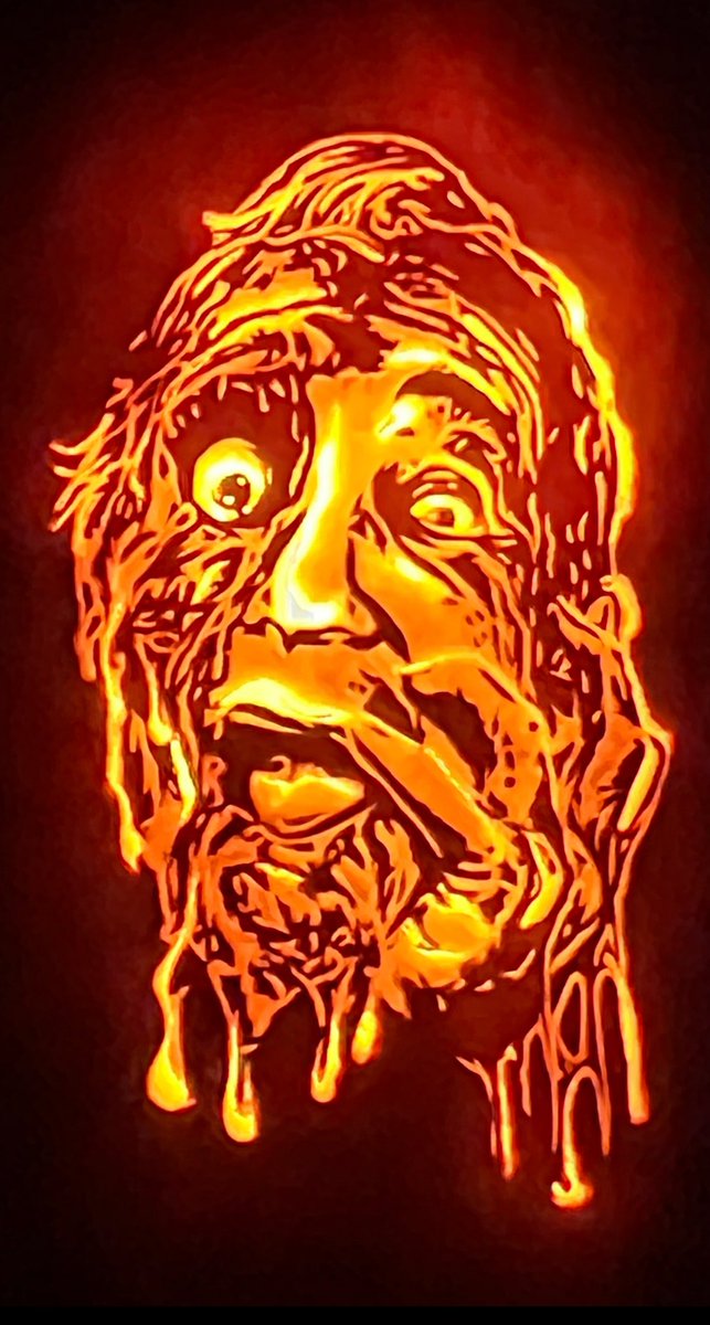 TheRealTromaDan's tweet photo. Third up for the year. The man himself, @lloydkaufman! As always, thanks for looking!
#PumpkinCarver
#LloydKaufman
#Halloween2023
#TromaArmy
#ReturnToNukeEmHigh
#WhatsGoingOn
#DanOLantern https://t.co/rt1iUp0Rfe