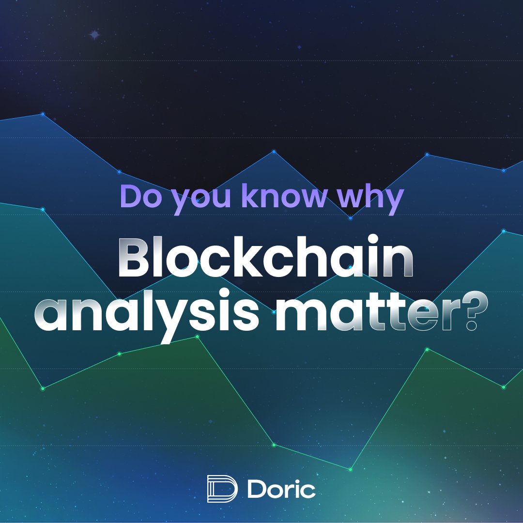 Why is #BlockchainAnalysis important? 🧐

#Blockchain ensures transaction verification & traceability.

It boosts secure transfers, reduces costs & speeds up data processes. Ideal for contract management & tracing product origins.

🔗 doric.network

#Blockchain