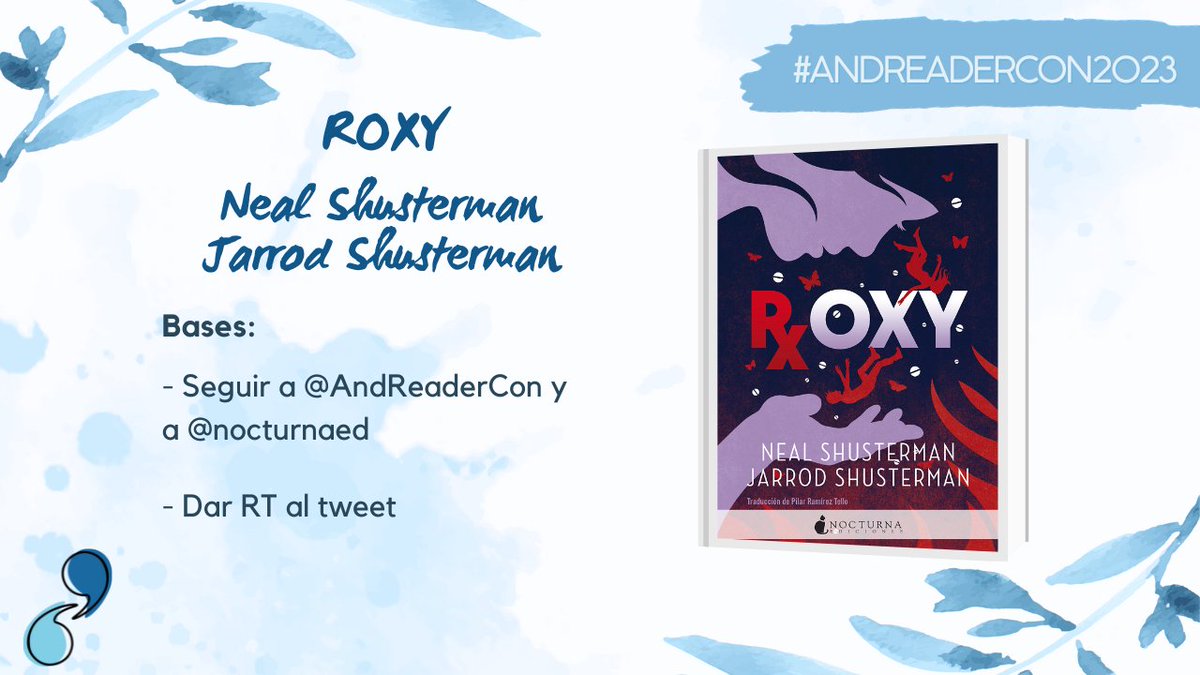 AReaderCon's tweet image. Sorteo nacional de un ejemplar de 'Roxy'. Requisitos para participar:

-Seguir esta cuenta
-Seguir a @NocturnaEd 
-Dar RT a este tweet

El sorteo finaliza a las 14.00H