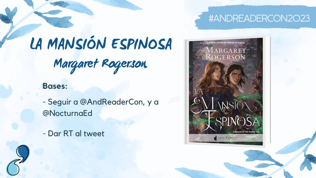 AReaderCon's tweet photo. Sorteo nacional de un ejemplar de 'La Mansión Espinosa'. Requisitos para participar:

-Seguir esta cuenta
-Seguir a @NocturnaEd 
-Dar RT a este tweet

El sorteo finaliza a las 20.00H https://t.co/yfNJUJa1a1