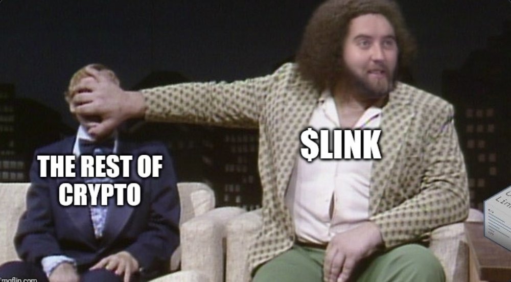 ModernSociety33's tweet photo. Feels good man $LINK https://t.co/8fxeQxPZoU