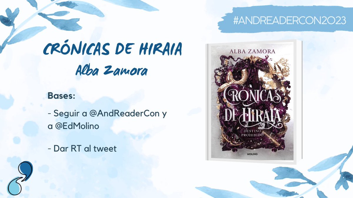 AReaderCon's tweet image. Sorteo nacional de un ejemplar de 'Crónicas de Hiraia'. Requisitos para participar:

-Seguir esta cuenta
-Seguir a @EdMolino 
-Dar RT a este tweet

El sorteo finaliza a las 20.00H