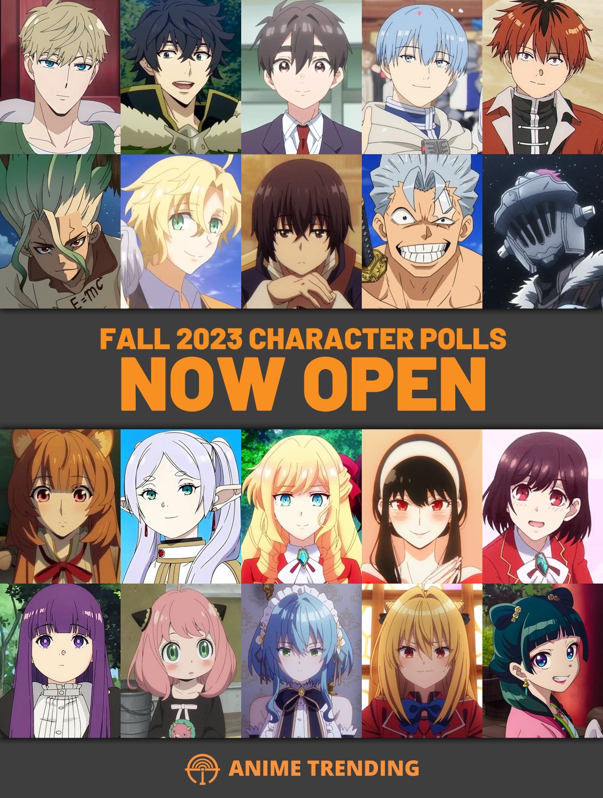 Anime Trending - Vote for next week's top 10 girls: atani.me/fgirl7 Here  are your TOP 10 FEMALE CHARACTERS for Week #6 of the Fall 2022 Anime  Season! Hitori Gotou (Bocchi the Rock)