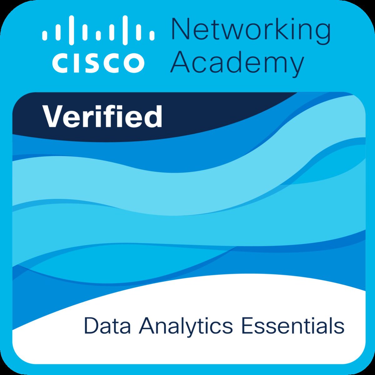 ZabihullahAtal's tweet photo. Cisco Offering Complete 30 Hours Data Analytics Course FREE of cost! 

No Payment is required! 

Organizations all over the world recognize the value of analytics and require data Analysis. 

Learn the essential tools of the trade.

Explore the following Ten Modules in this course:

Module 1: Data Analytics Projects

Module 2: GettinStarteded with Data Gathering and Investigation

Module 3: Preparing and Cleaning Data for Analysis

Module 4: Transforming Data with Excel

Module 5: Analyze the Data Using Statistics

Module 6: Introduction to Relational Databases and SQL

Module 7: Introduction to Structured Queries

Module 8: Introduction to Tableau

Module 9: Ethics and Bias in Data

Module 10: Take the Next Steps

Data Analytics Essentials Final Exam

Course Details: 
1. Data Analytics Essentials
- 30 Hours Course 
- 29 Labs 
- Cisco Official Badges you can earn in this course. 
- Course Link: 
https://t.co/NPtDgeaVqP

For the latest tech knowledge, updates, career growth, and insights, make sure to Follow
@ZabihullahAtal
Sharing is caring, Spread it lets others take benefit.