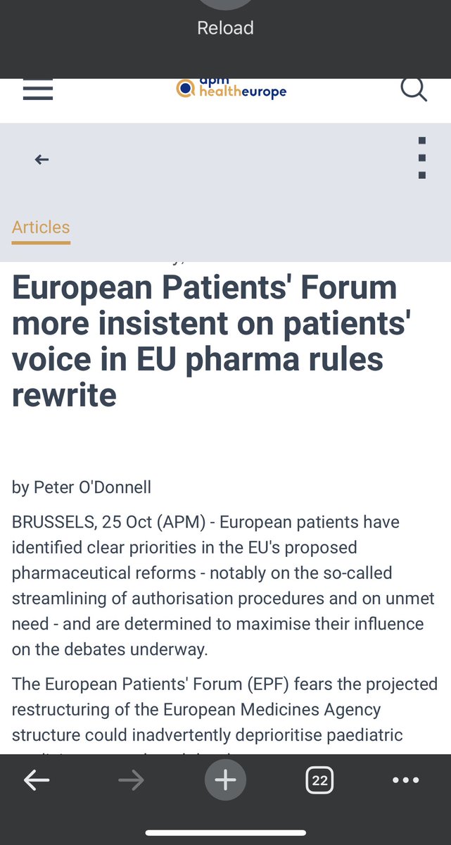 “Not there yet” says @Anca4health of @eupatientsforum on @EU_Health @EMA_News plans and on #unmetmedicalneed @woelken @WeissPernille @eurordis @beuc @AIM_Healthcare @ESIP_EU