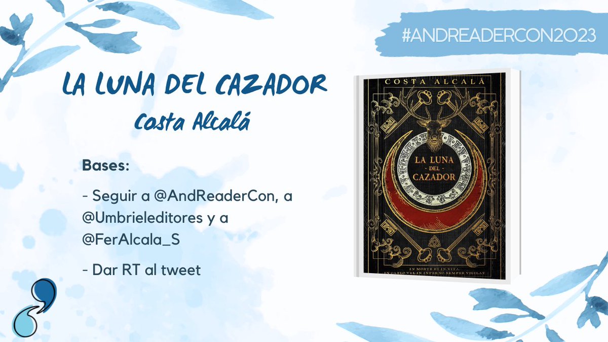 Sorteo nacional de un ejemplar de 'La luna del cazador'. Requisitos para participar:

-Seguir esta cuenta
-Seguir a <a href="/umbrieleditores/">Umbriel editores</a> 
-Seguir a <a href="/FerAlcala_S/">Fer Alcalá 👁 🏳️‍🌈 🍏</a> 
-Dar RT a este tweet

El sorteo finaliza a las 14.00H