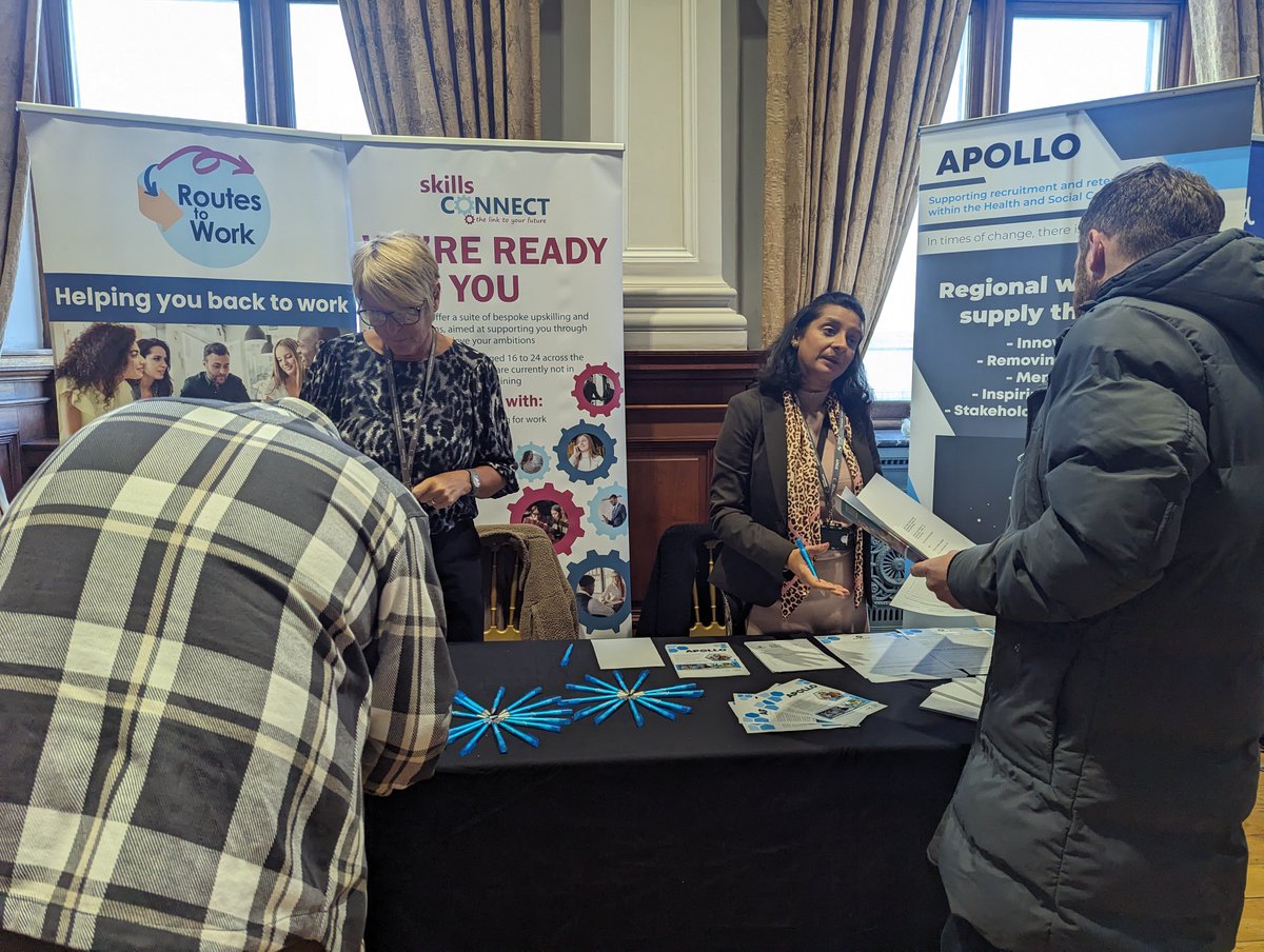 Today we visited the Jobs Fair at Great Yarmouth Town Hall alongside the Apollo project which supports recruitment and retention in the Health and Social Care sector. Thanks to everyone who came and spoke to us on the day!

#jobfair #employment #greatyarmouth #healthandsocialcare