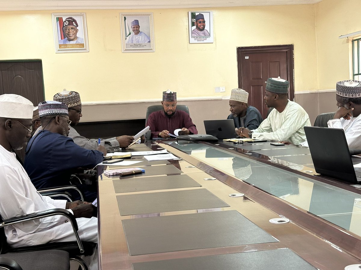 abumuhibba's tweet photo. I convened a meeting this morning at my office. In attendance were the Permanent Secretary, directors of the Ministry, as well as representatives from the Kaduna State Primary Health Care Board, Purple Role Ltd, Halivax Associates, and G-2 Associates.

The primary focus of the meeting was to engage with these key partners regarding the ongoing rehabilitation and enhancement of facilities, the development of primary healthcare centers/clinics, and the successful execution of various infrastructure projects. These initiatives are essential in fulfilling the campaign promises put forth by the Uba Sani administration.

We shall be diligent in discharging our duties for the success of this administration and the good people of Kaduna State in shaa Allah.
