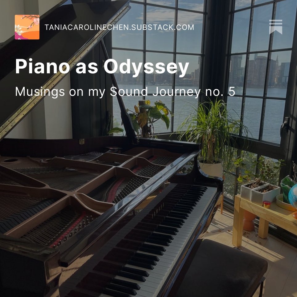 taniachen's tweet photo. My latest music writing is about  relics &amp; destinations 🎶
Publishing at 3pm EST. Subscribe now to receive my writing in your inbox once it’s live! 
https://t.co/5DFEBTPSiy

#contemporarymusic #contemporaryart #freeimprovisation #sound #music #grandpiano #performance https://t.co/Xt5ecChUc6
