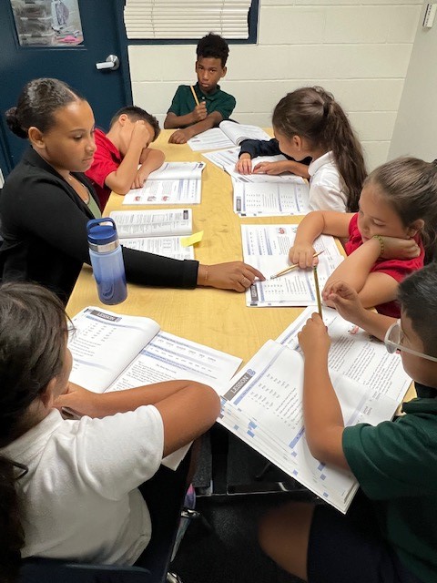 VPAA_PRIDE's tweet photo. Our Middle School PRIDE PARTNERS are valued in Ms. Nutter's 3rd Grade Class! Thank you for your leadership, Pride Partners.🦁🩷🩵 https://t.co/3phRdAEycP