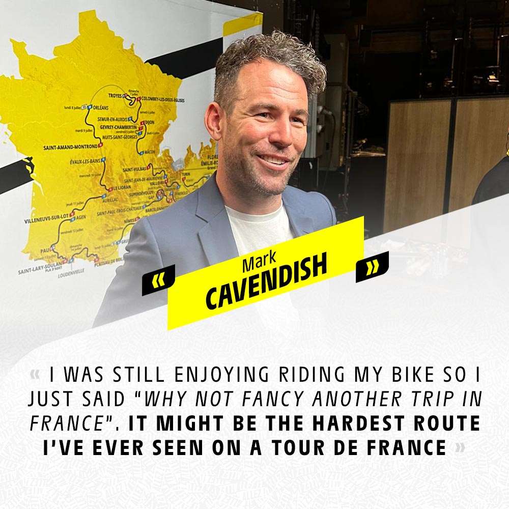 😉The last dance @MarkCavendish 🎙️'J'aimais toujours faire du vélo, alors je me suis dit : pourquoi ne pas faire un autre voyage en France ? C'est peut-être le parcours le plus difficile que j'ai jamais vu sur un Tour de France.' #TDF2024