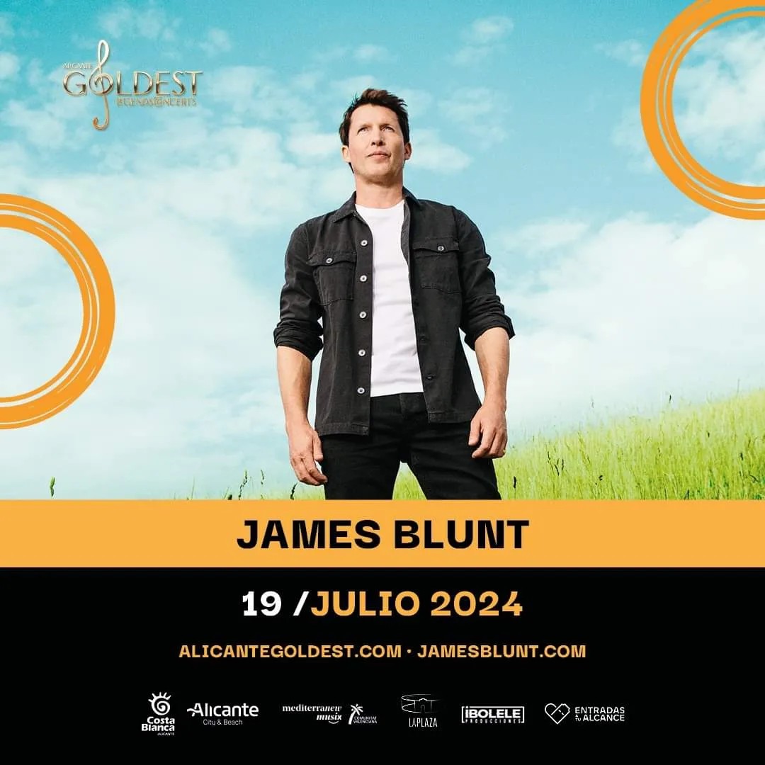 SieteDiasYecla's tweet photo. JAMES BLUNT EN CONCIERTO
ALICANTE, 19 JULIO 2024
Ya puedes adquirir tus entradas.
#jamesblunt #conciento https://t.co/aZmt2eahEq