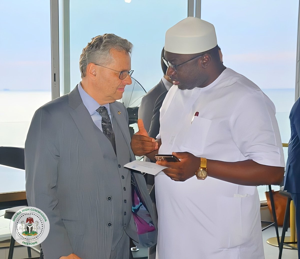 AriKeana's tweet photo. The High Commissioner @ngmission_sle H.E @OmakuHenry was a guest at the 78th UN Day Reception in Sierra Leone.

He spoke on the theme; "Building Resilience: Sierra Leone and the United Nations". Where he underscores the struggles and resilience of the Sierra Leone people. https://t.co/kxJLBLCl5S