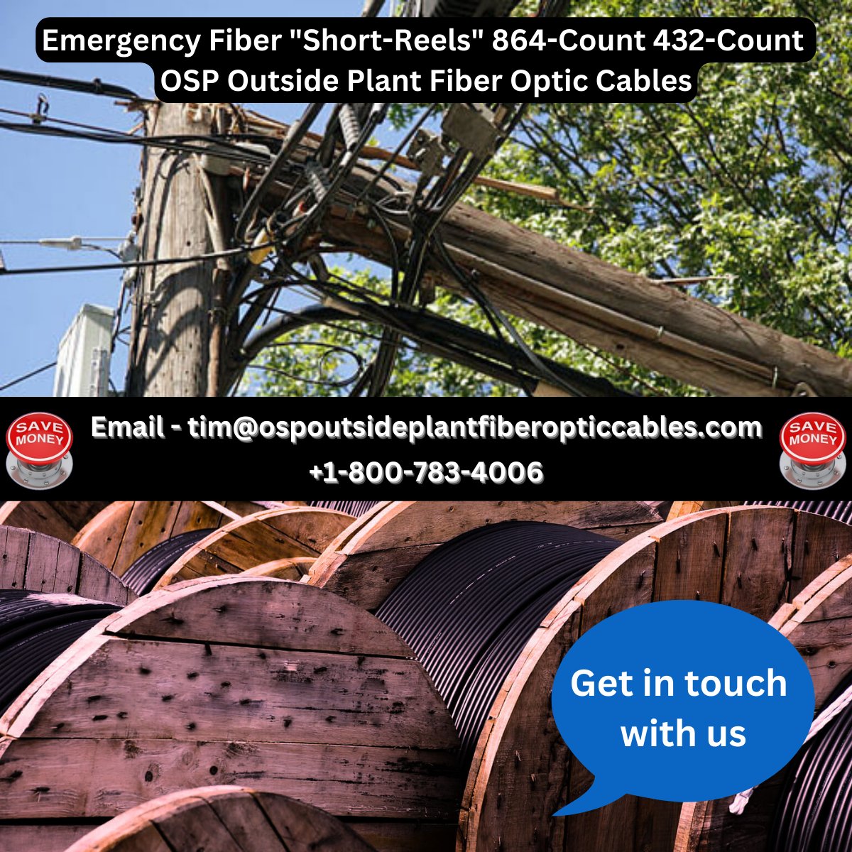 Discover our range of telecom solutions! 🌐 864 432 OSP Outside Plant Fiber Optic Cables is your hub for #CommscopeOSP reels, G.657.A1 air-blown fiber, #FireBarrierSealant, #SiliconeRubberAdhesive, splice case sleeves, and more. Looking for #ducting or ducting reels?