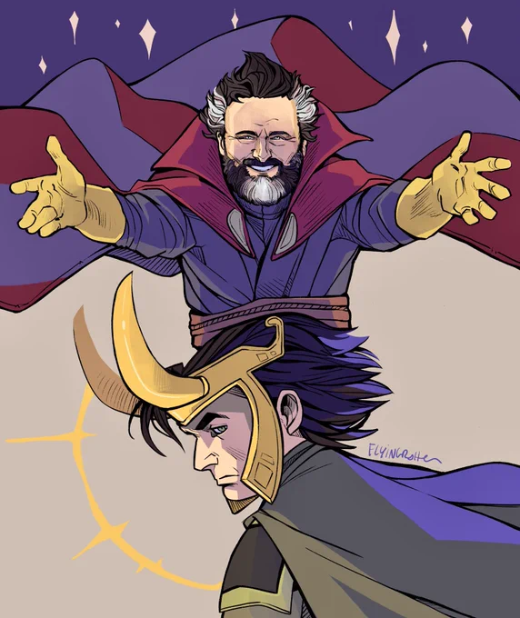 To make up for this post, I hired Michael Sheen to play Doctor Strange and David Tennant to play Loki