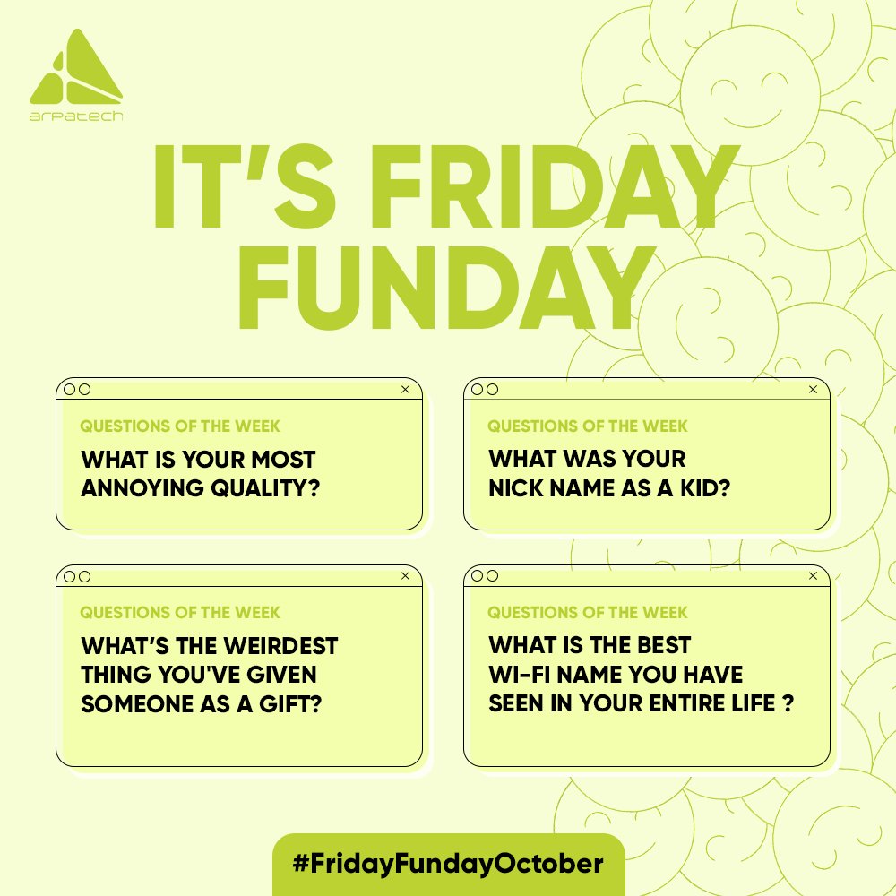 's tweet image. October's 'Friday Funday' brought even more fun and gifts. Congrats to the winners who tackled oddball questions! 🎉😂 
.
.
.
#FridayFunday #FunAndFrolic #Winners