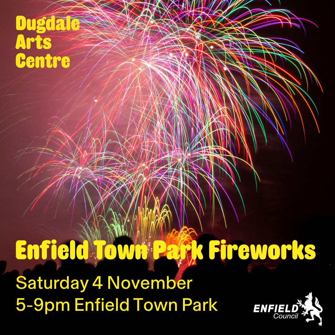 🎆 Join us TONIGHT for a magical evening with fireworks, fire dancers, and family fun! 🔥✨ Grab last-minute tickets now: dugdaleartscentre.co.uk/whats-on/enfie…

 #FireworksNight #LastMinutePlans #FamilyFun #GetYourTickets  #BonfireNight #DAC #Enfield #NorthLondon #Fireworks #Bonfirenight