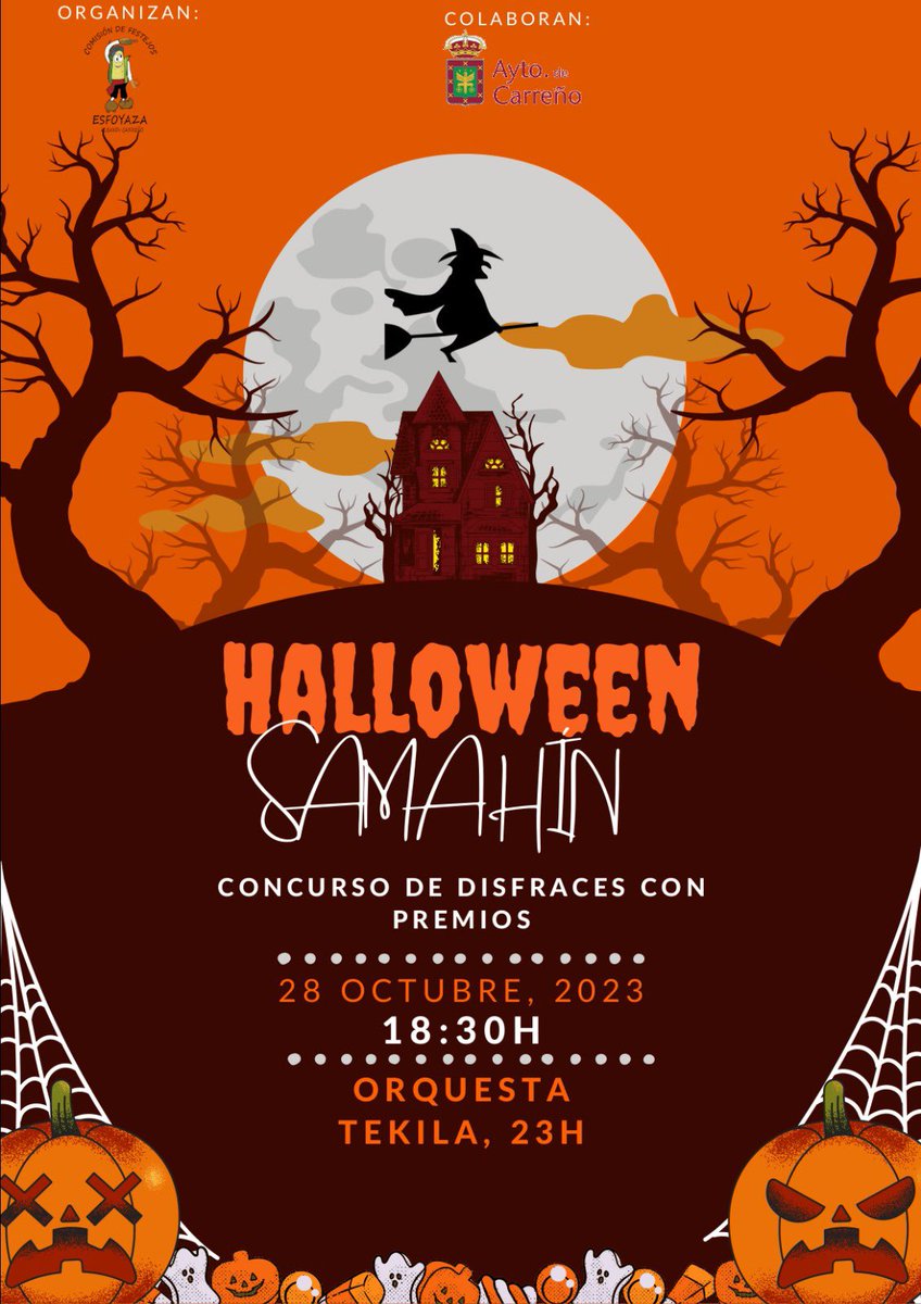 CAlbandi's tweet photo. Este fin de semana en Albandi! Viernes de tarde amagüestu y sábado de tarde concurso de disfraces de sana gin y de noche con el grupo @GrupoTekila No te lo piérdas! #comision #festejos #esfoyaza #amagüestu #seronda #samahin #halloween #carreño #asturias https://t.co/ts6sZAVAQX