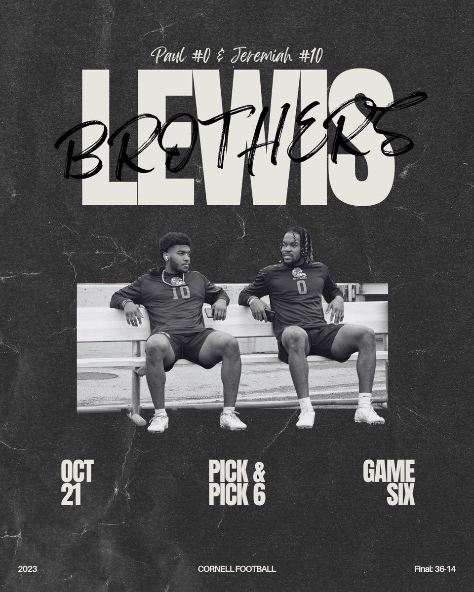 Cornell Football (@bigred_football) on Twitter photo INTs run in the family‼️🐻 #YellCornell INTs run in the family‼️🐻 #YellCornell