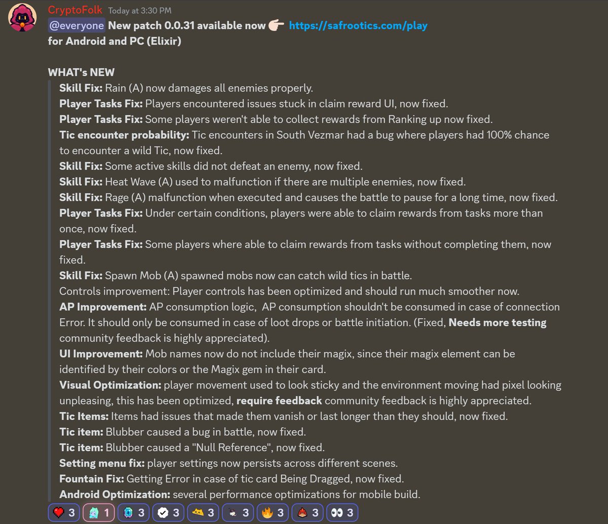 safrootics's tweet photo. #Safrootizens V.0.031 available now, with alot of fixes and improvements thanks to you all and your valuable feedback💚
for more information join our Discord👇
https://t.co/UKkDuzmOM8
#web3gaming #NFTics https://t.co/6naTns1ZAU
