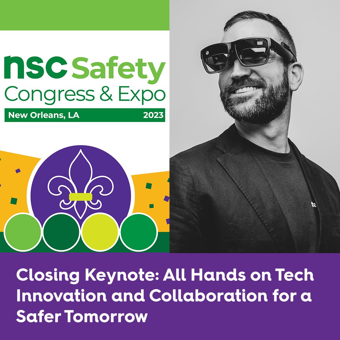 NSCsafety's tweet photo. Don't miss our closing keynote with Cam Stevens and the inaugural Safety Innovation Challenge brought to you by the #MSDSolutionsLab at 8 a.m. CT in the New Orleans Theater. #NSCExpo https://t.co/ivNN0wwJ6d