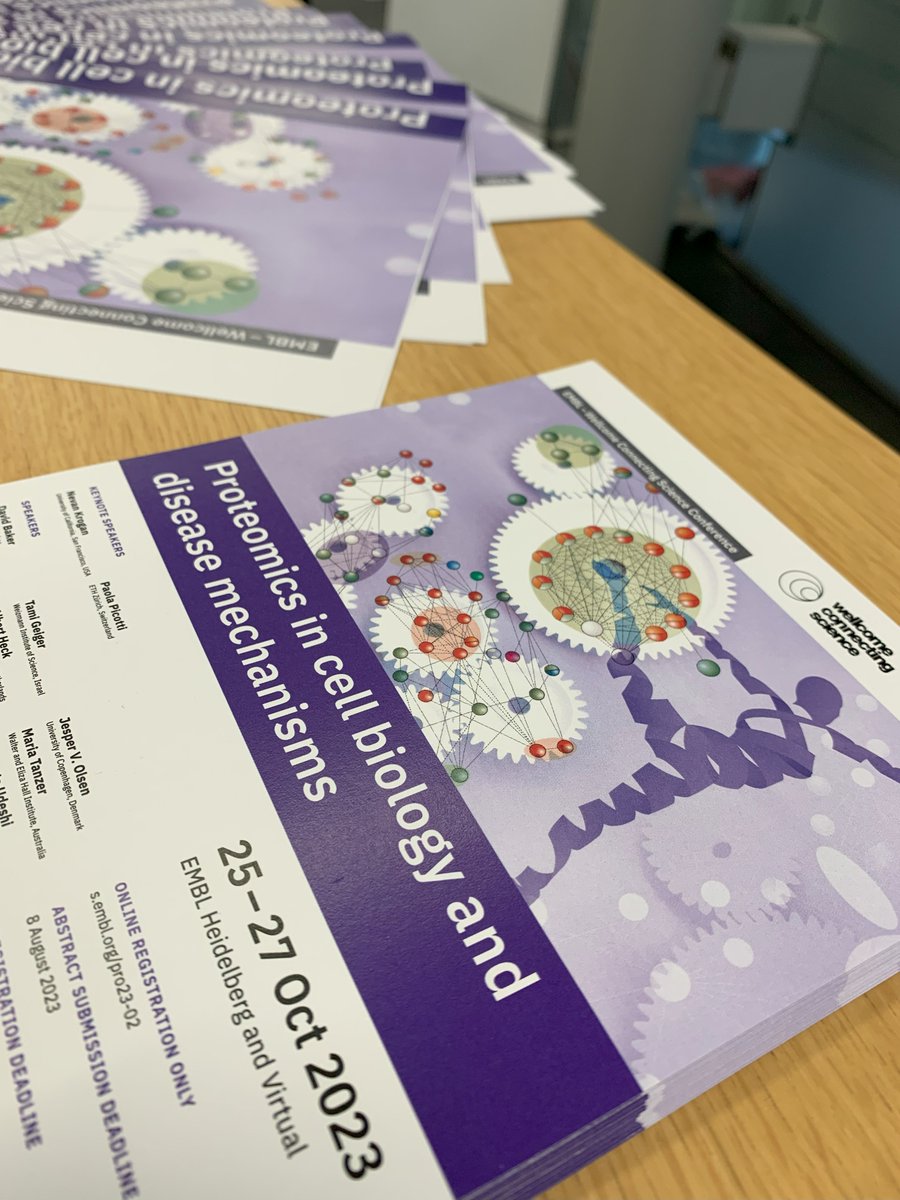 Welcome to day 1 of the EMBL–Wellcome Connecting Science Conference 'Proteomics in cell biology and disease mechanisms' 👐🏼 #EWCSProteomics
Looking forward to the exciting three-day programme ahead of us 🤩