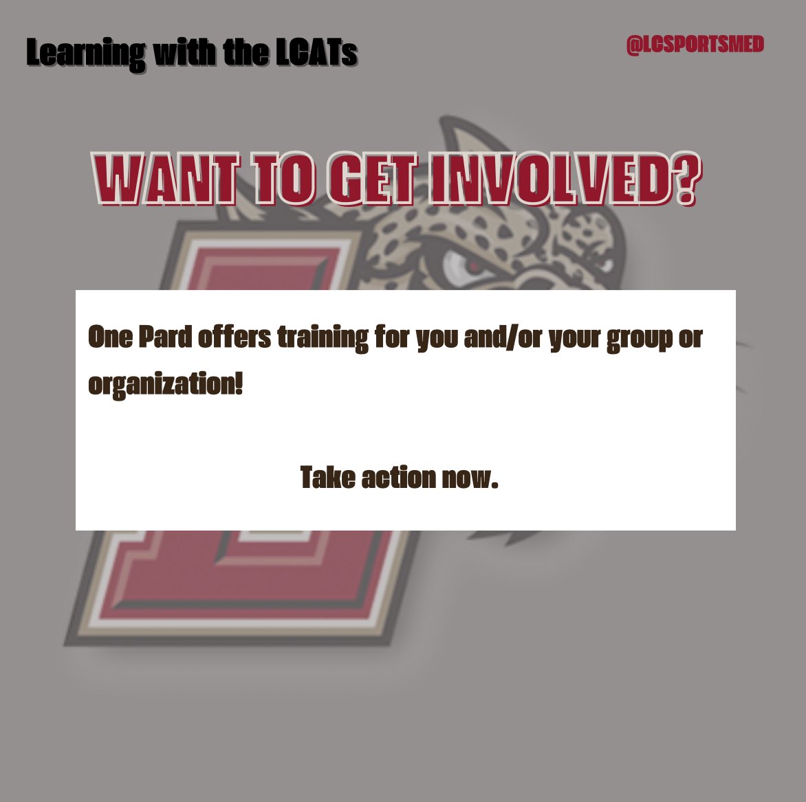 LCSportsMed's tweet photo. Ep. ✌🏽 of Learning with the LCATs🐆‼️
•
ONE PARD‼️
•
🤔 Remember “One Pard”? 
Here is the information you’ve been waiting for!! Swipe right to learn more about One Pard, an amazing resource for our Lafayette community! 
•
#LafayetteCollege #sportsmed #LCATs https://t.co/HcY28OPioe