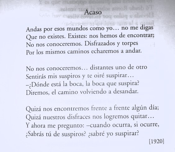 literlandweb1's tweet photo. "Quizá nos encontremos frente a frente algún día,
quizá nuestros disfraces nos logremos quitar.
Y ahora me pregunto… cuando ocurra, si ocurre,
¿sabré yo de suspiros, sabrás tú suspirar?"

#AlfonsinaStorni https://t.co/JKSo0lVcEH