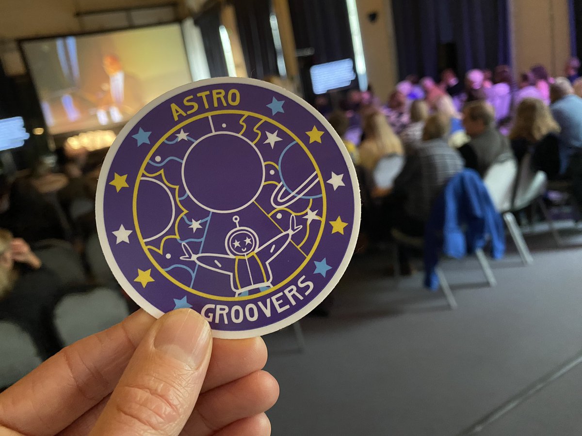 I’ve got my Astro Groovers badge - thanks to the post lunch Energiser at the @WM_MuseumDev Conference. A room full of museum professionals dancing while full of food. I’ll wear it with pride.
#IronbridgeConf23